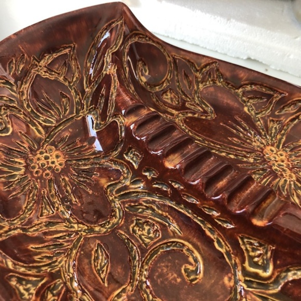 Vintage‎ Ashtray Ceramic glazed 1965